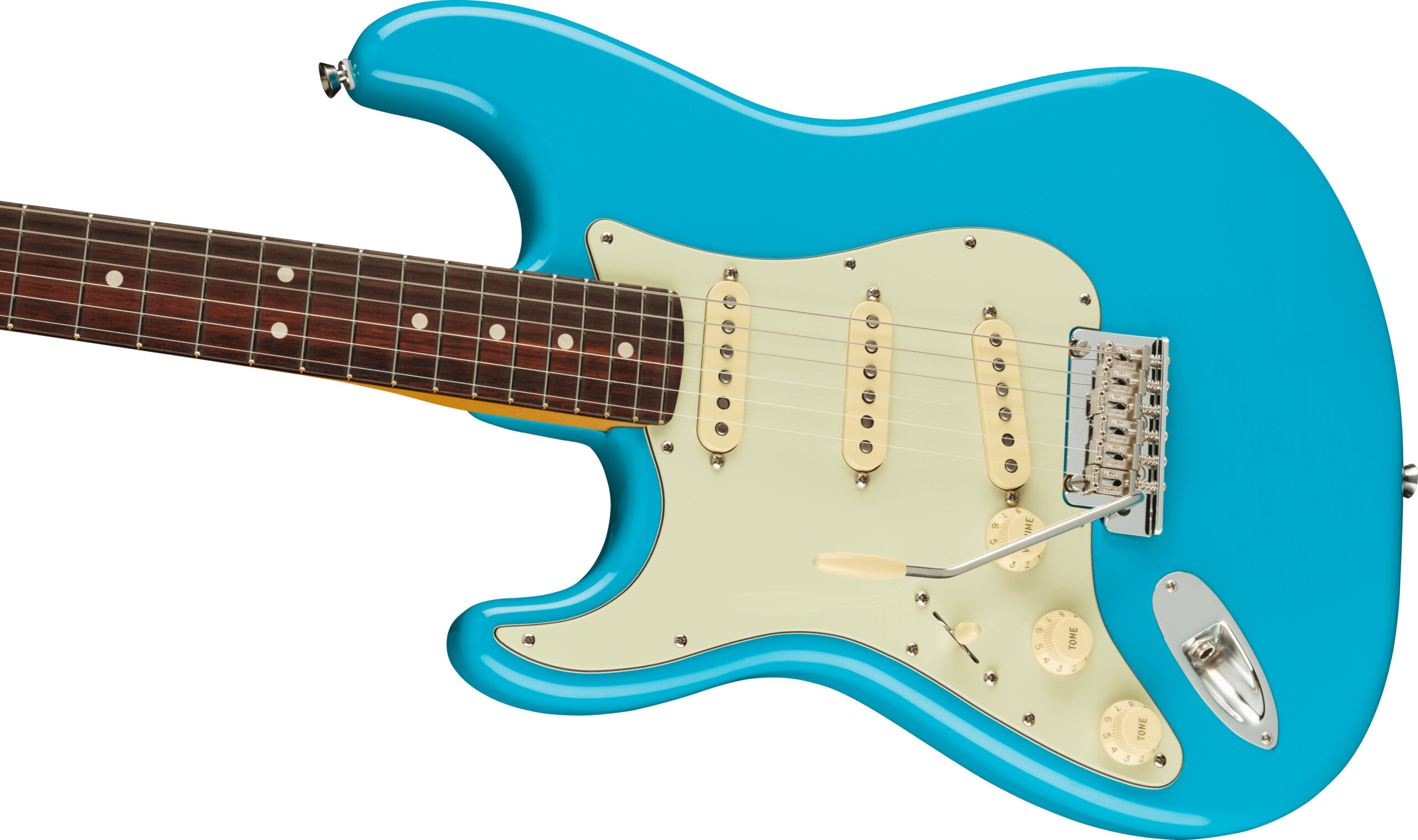 American Professional II Stratocaster® Left-Hand, Rosewood Fingerboard, Miami Blue - Image 5