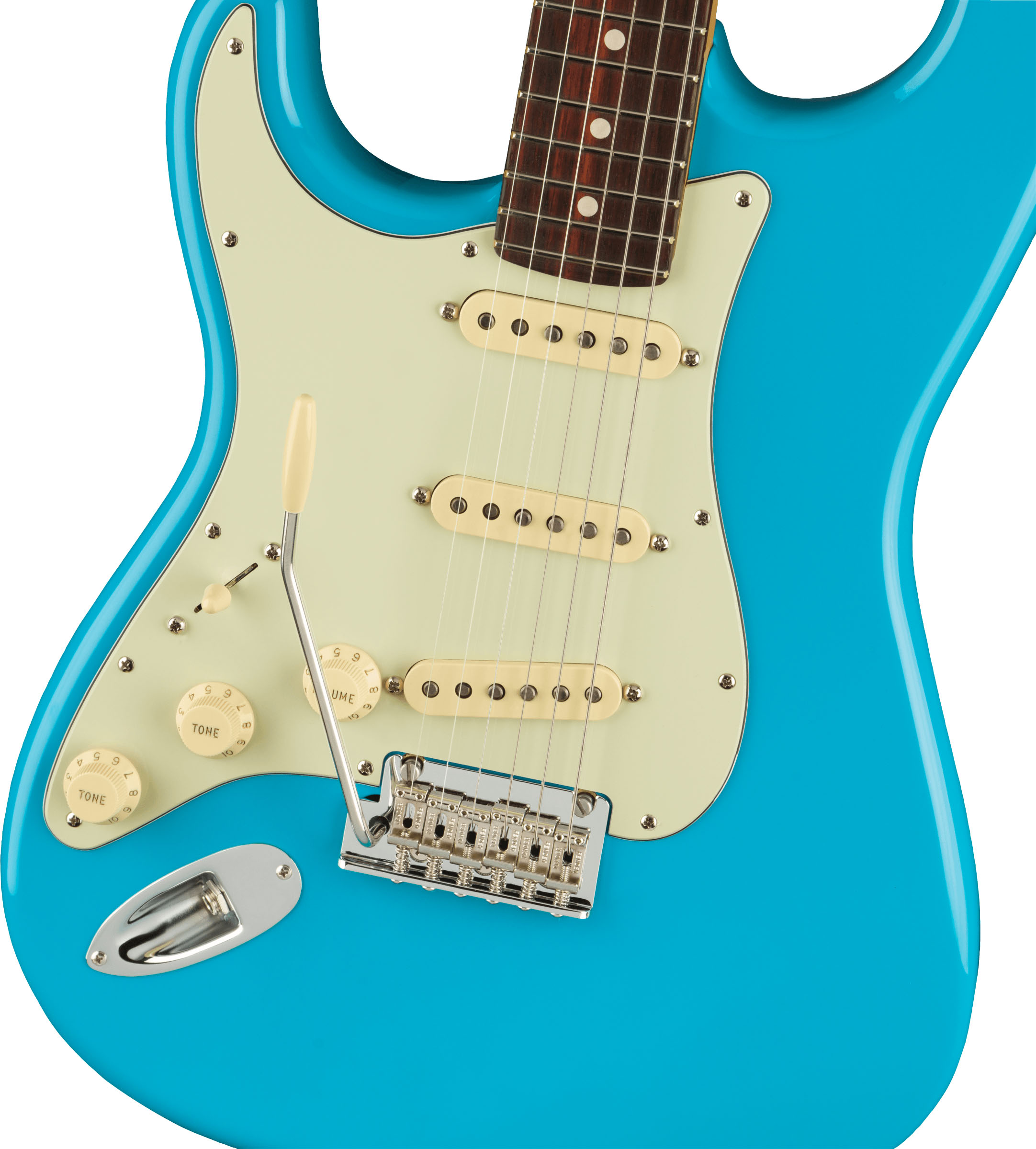 American Professional II Stratocaster® Left-Hand, Rosewood Fingerboard, Miami Blue - Image 4