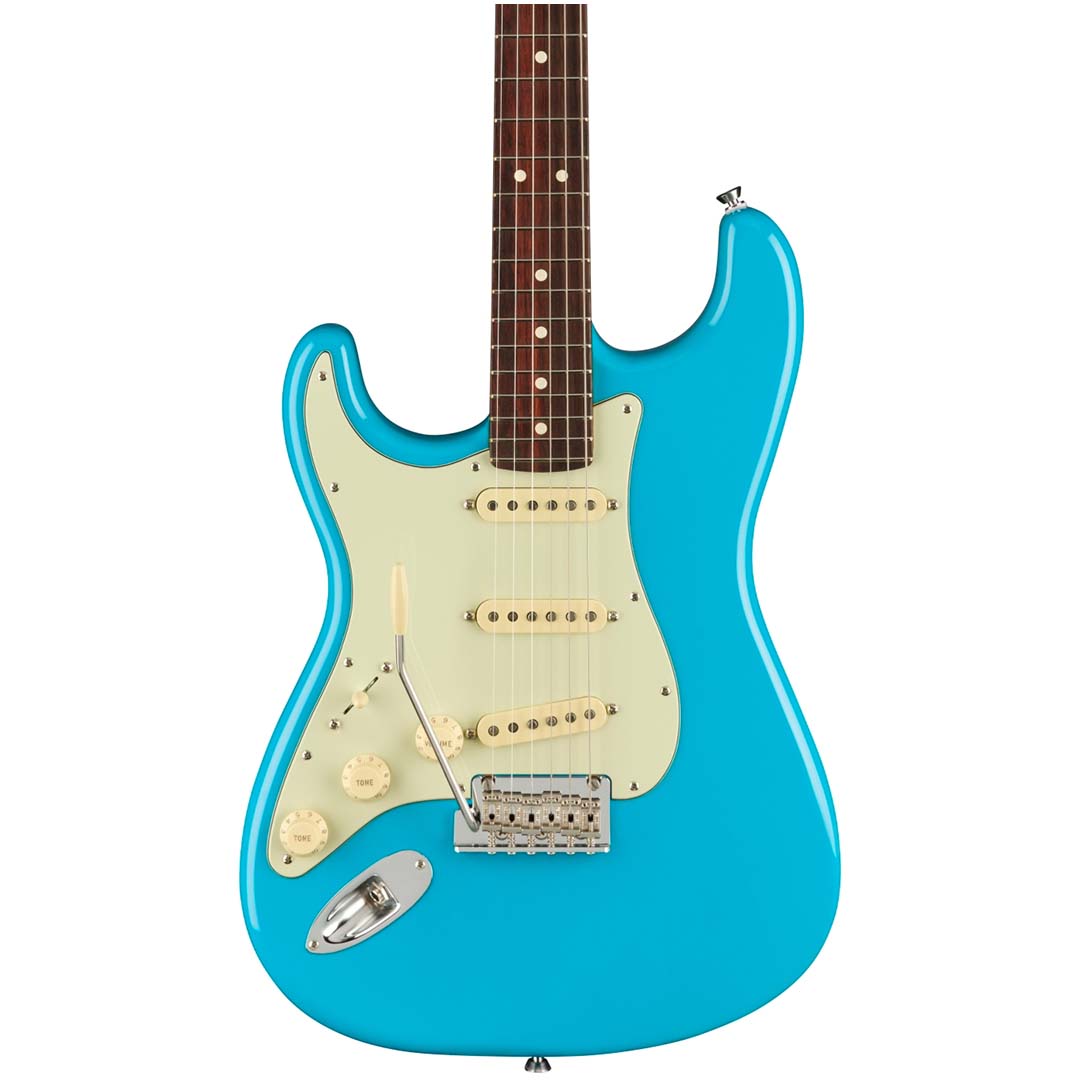 American Professional II Stratocaster® Left-Hand, Rosewood Fingerboard, Miami Blue