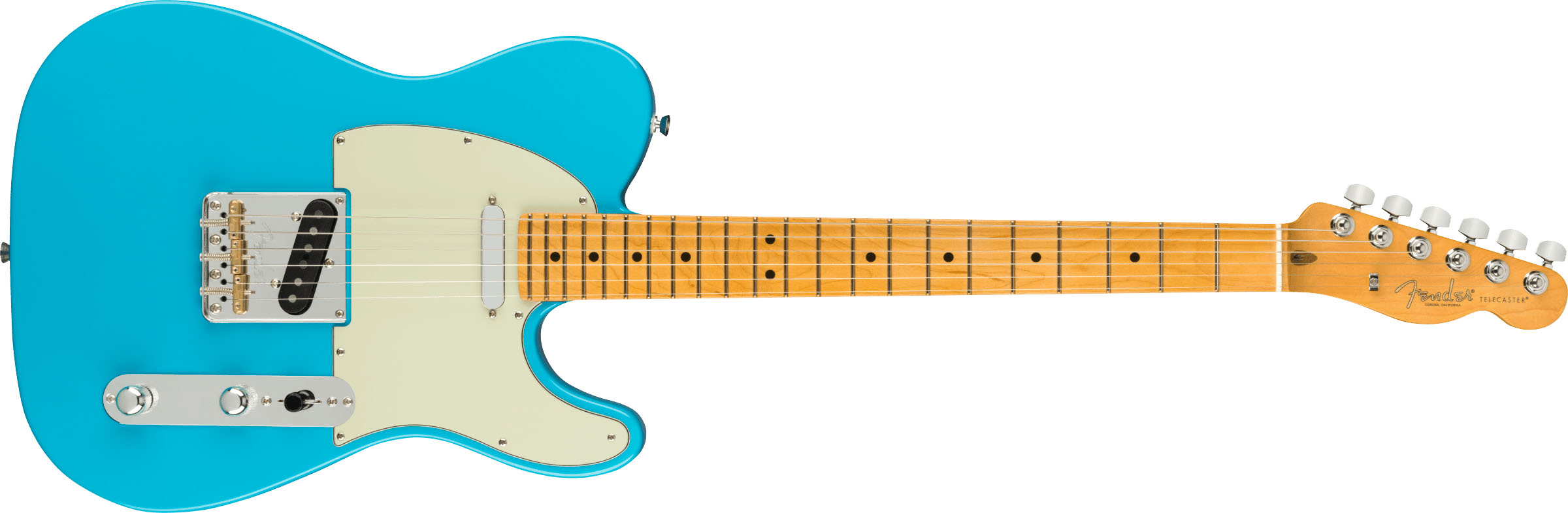 American Professional II Telecaster®, Maple Fingerboard, Miami Blue - Image 2