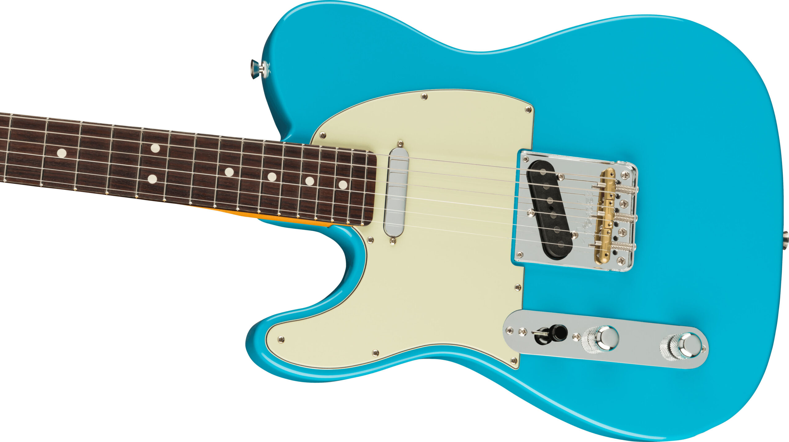 American Professional II Telecaster® Left-Hand, Rosewood Fingerboard, Miami Blue - Image 4