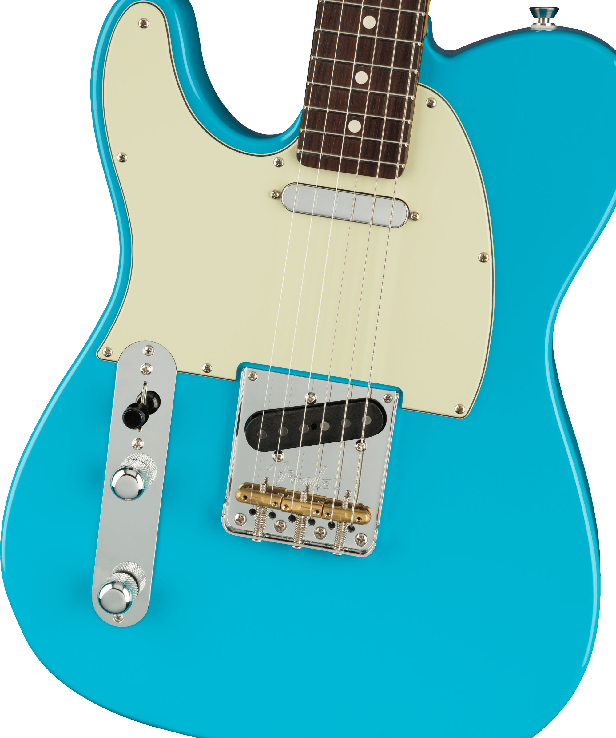 American Professional II Telecaster® Left-Hand, Rosewood Fingerboard, Miami Blue - Image 3