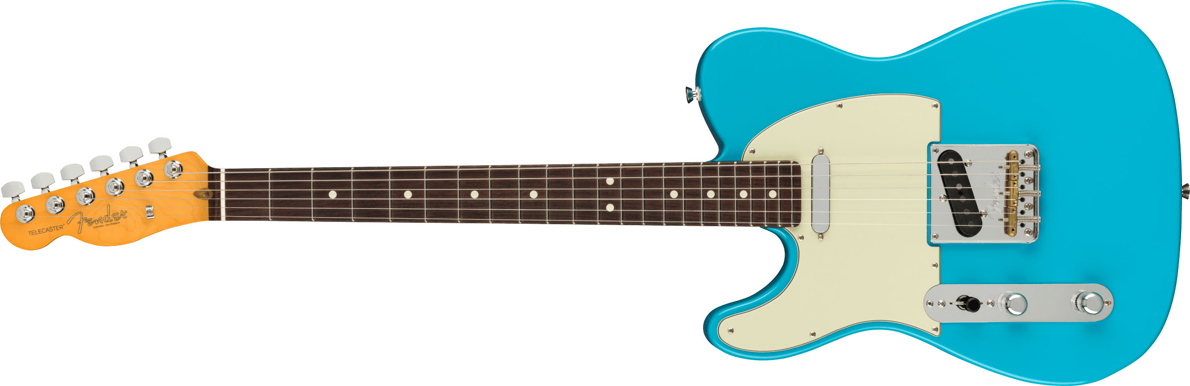 American Professional II Telecaster® Left-Hand, Rosewood Fingerboard, Miami Blue - Image 2