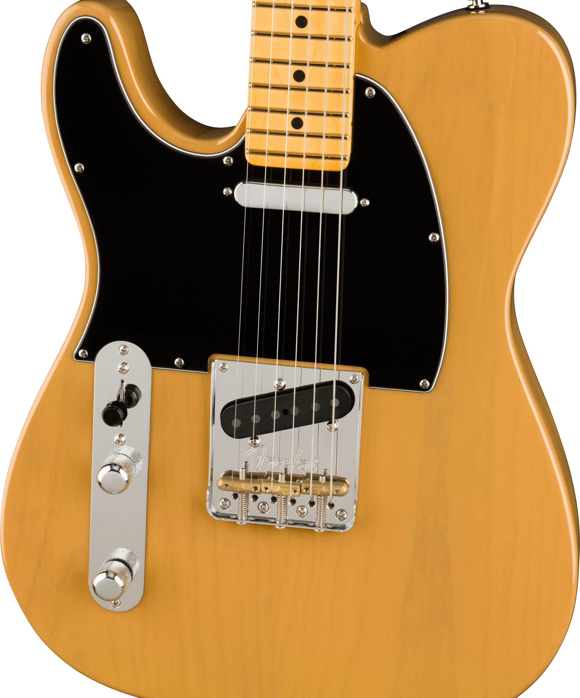 American Professional II Telecaster® Left-Hand, Maple Fingerboard, Butterscotch Blonde - Image 4