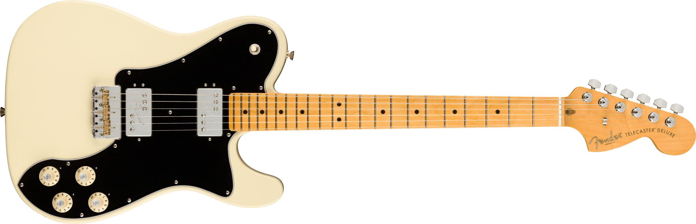 American Professional II Telecaster® Deluxe, Maple Fingerboard, Olympic White - Image 2