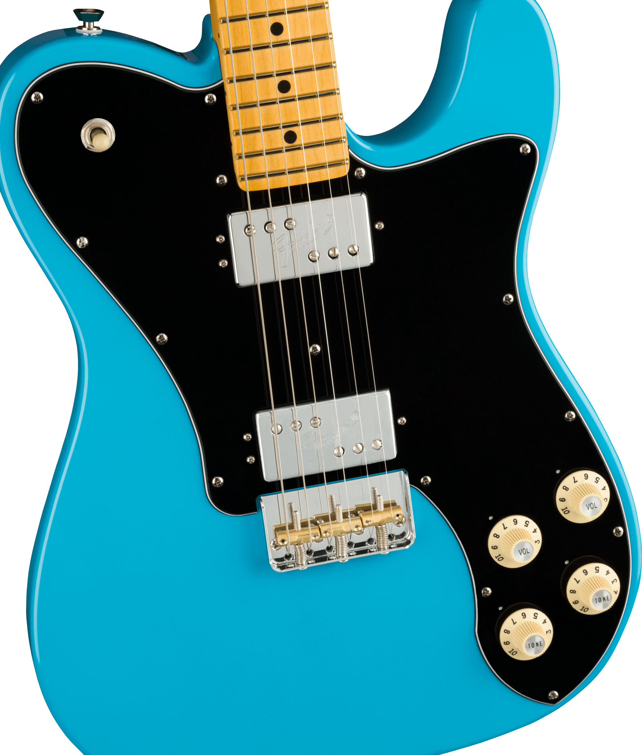 American Professional II Telecaster® Deluxe, Maple Fingerboard, Miami Blue - Image 4