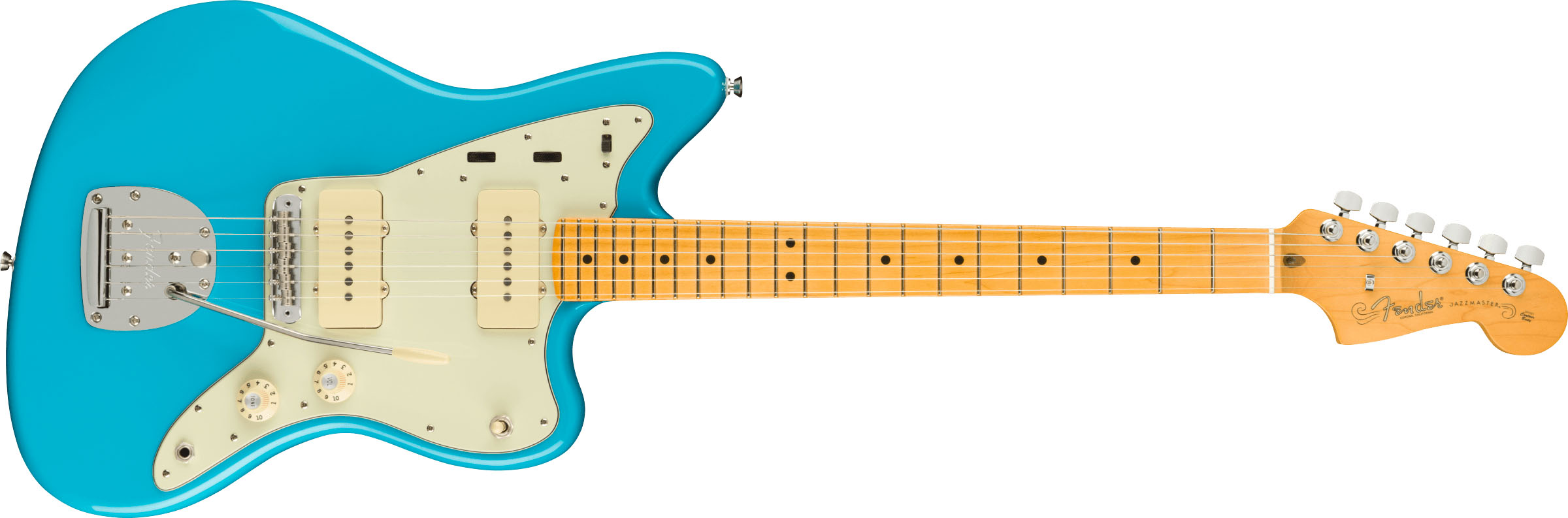 American Professional II Jazzmaster®, Maple Fingerboard, Miami Blue - Image 2