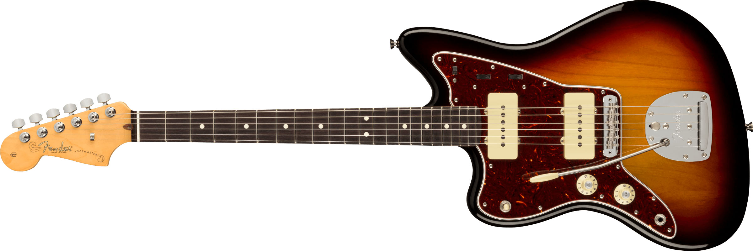 American Professional II Jazzmaster® Left-Hand, Rosewood Fingerboard, 3-Color Sunburst - Image 2