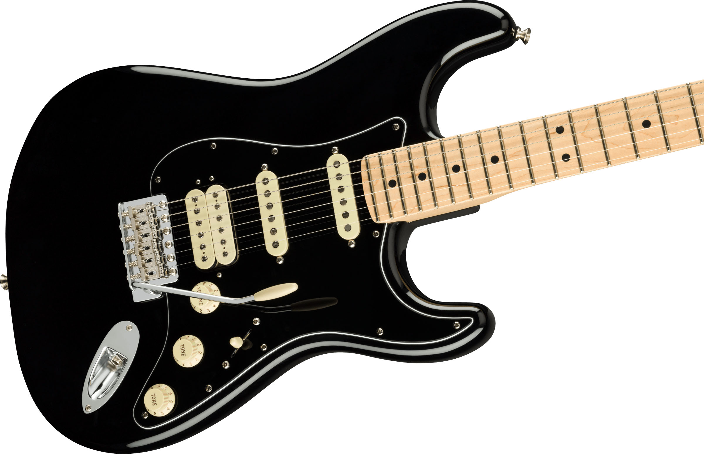 American Performer Stratocaster® HSS, Maple Fingerboard, Black - Image 4