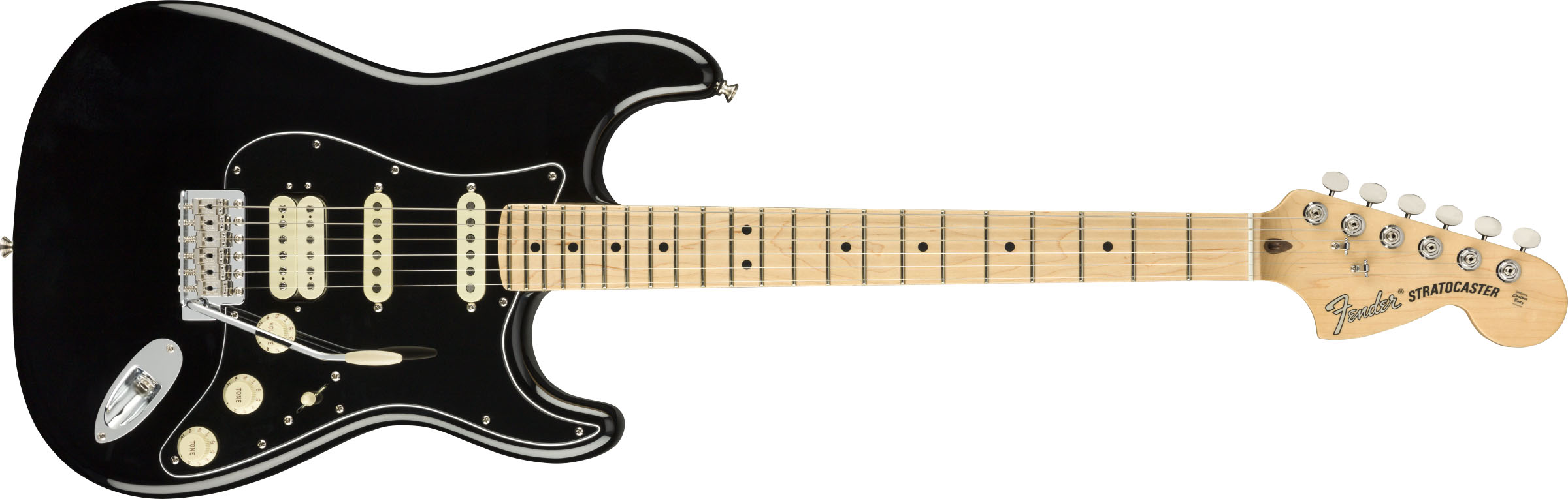 American Performer Stratocaster® HSS, Maple Fingerboard, Black - Image 2