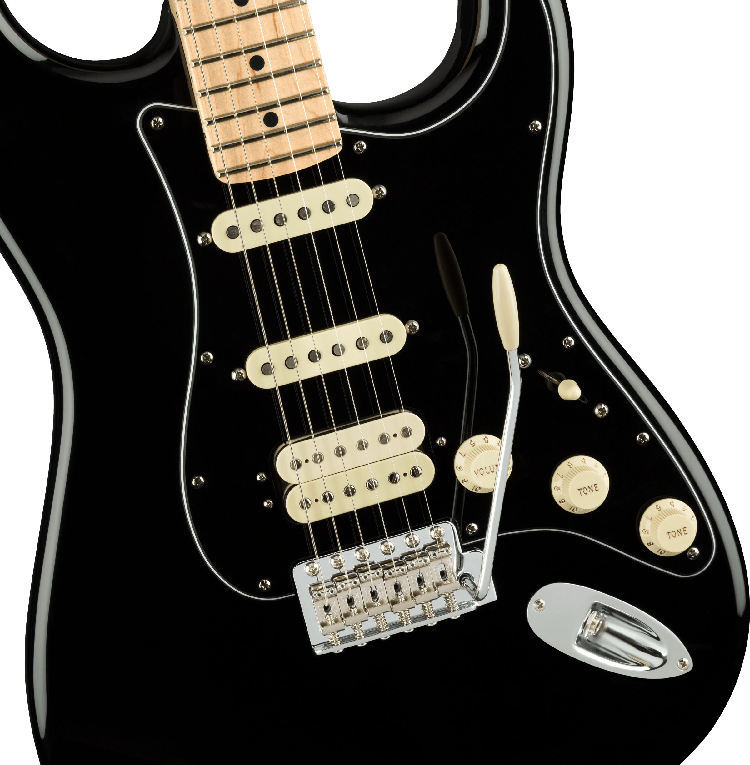 American Performer Stratocaster® HSS, Maple Fingerboard, Black - Image 5