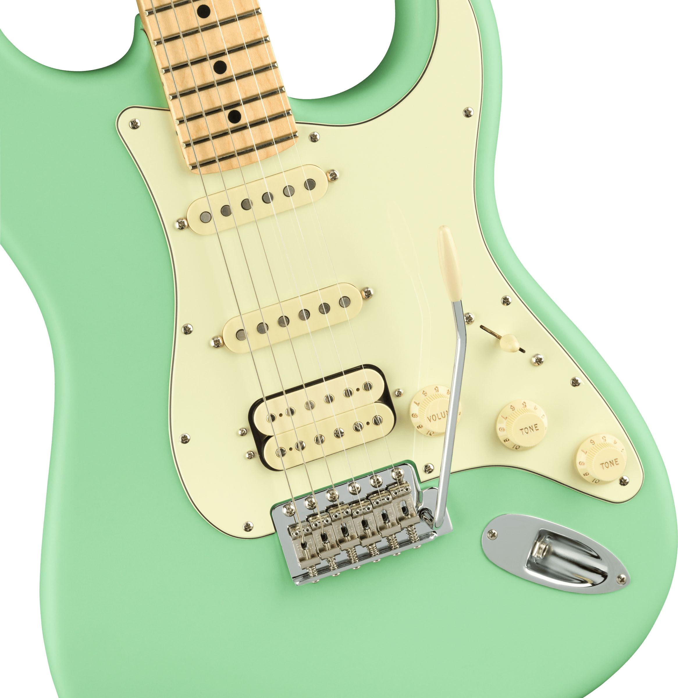 American Performer Stratocaster® HSS, Maple Fingerboard, Satin Surf Green - Image 4