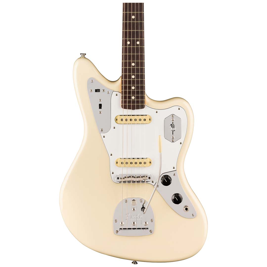 Johnny Marr Jaguar®, Rosewood Fingerboard, Olympic White