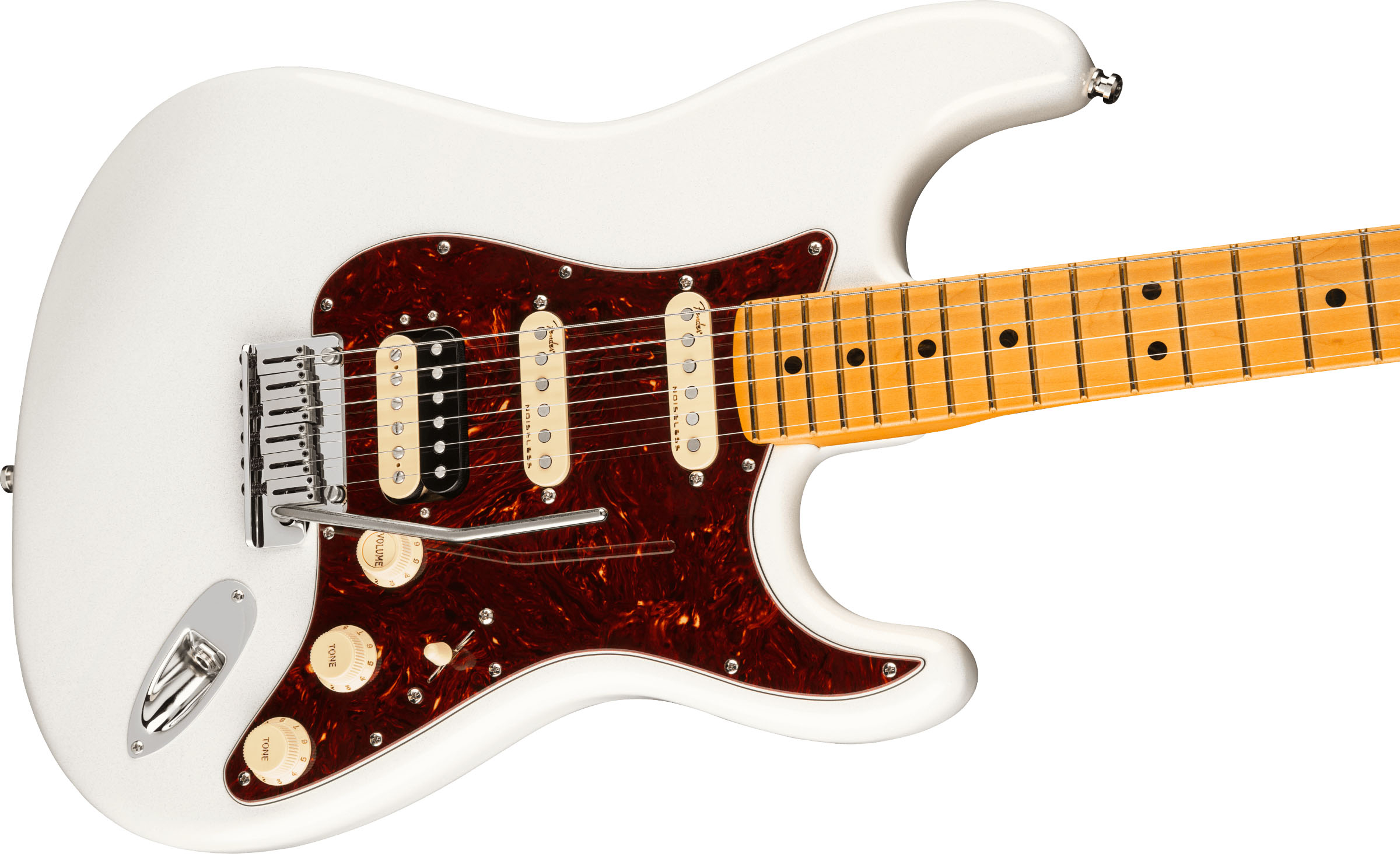 American Ultra Stratocaster® HSS, Maple Fingerboard, Arctic Pearl - Image 5