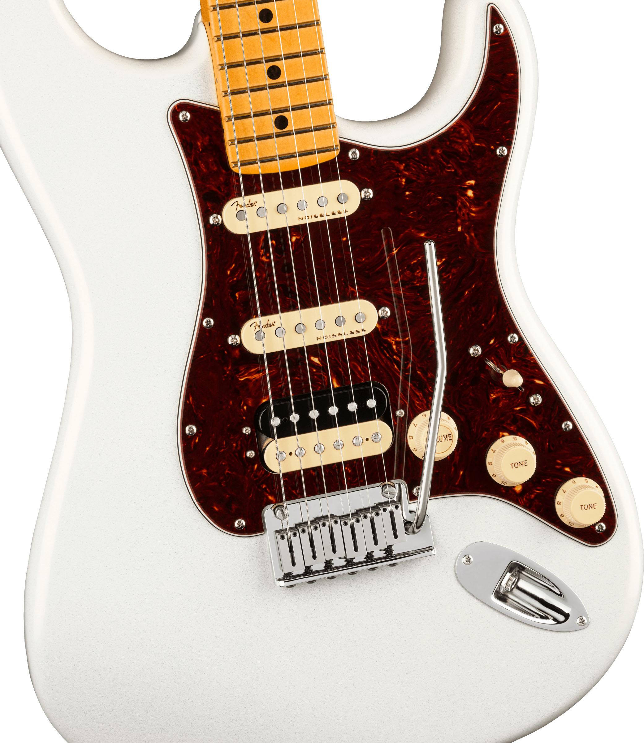 American Ultra Stratocaster® HSS, Maple Fingerboard, Arctic Pearl - Image 4