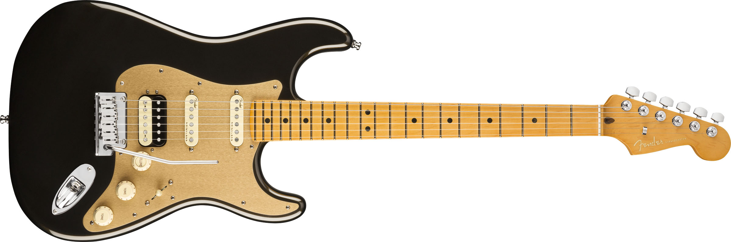 American Ultra Stratocaster® HSS, Maple Fingerboard, Texas Tea - Image 2