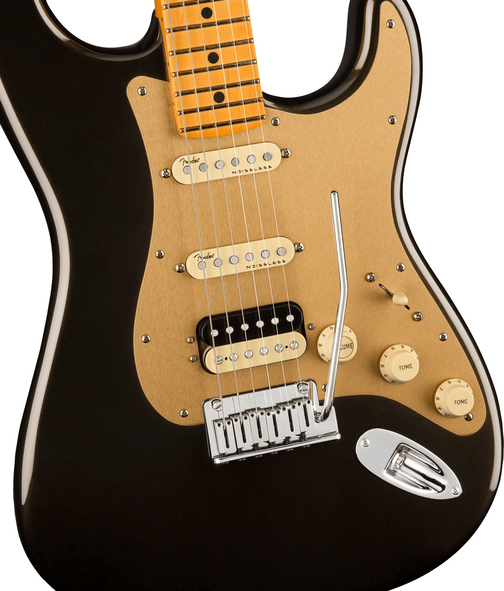 American Ultra Stratocaster® HSS, Maple Fingerboard, Texas Tea - Image 4