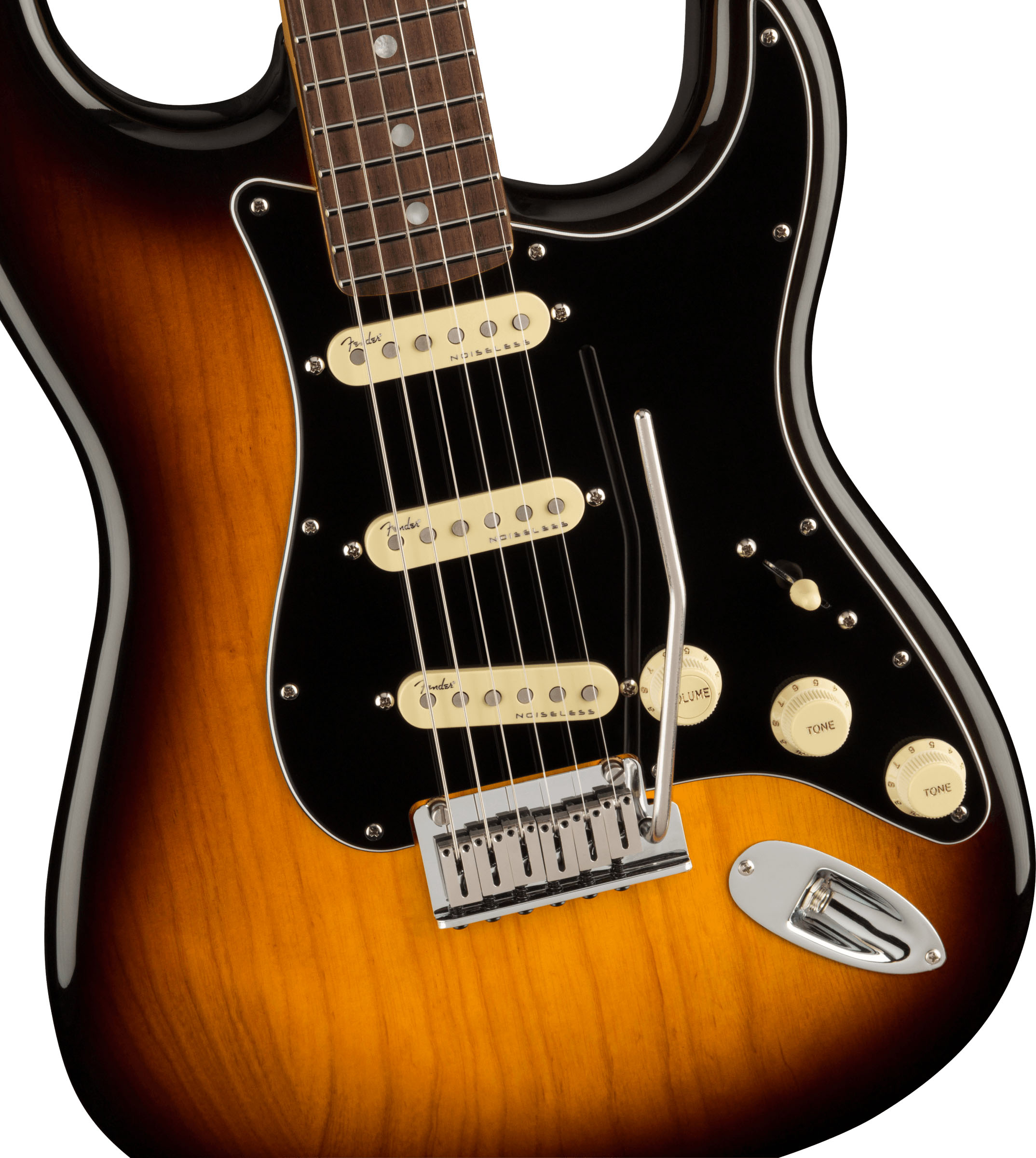 American Ultra Luxe Stratocaster®, Rosewood Fingerboard, 2-Color Sunburst - Image 4