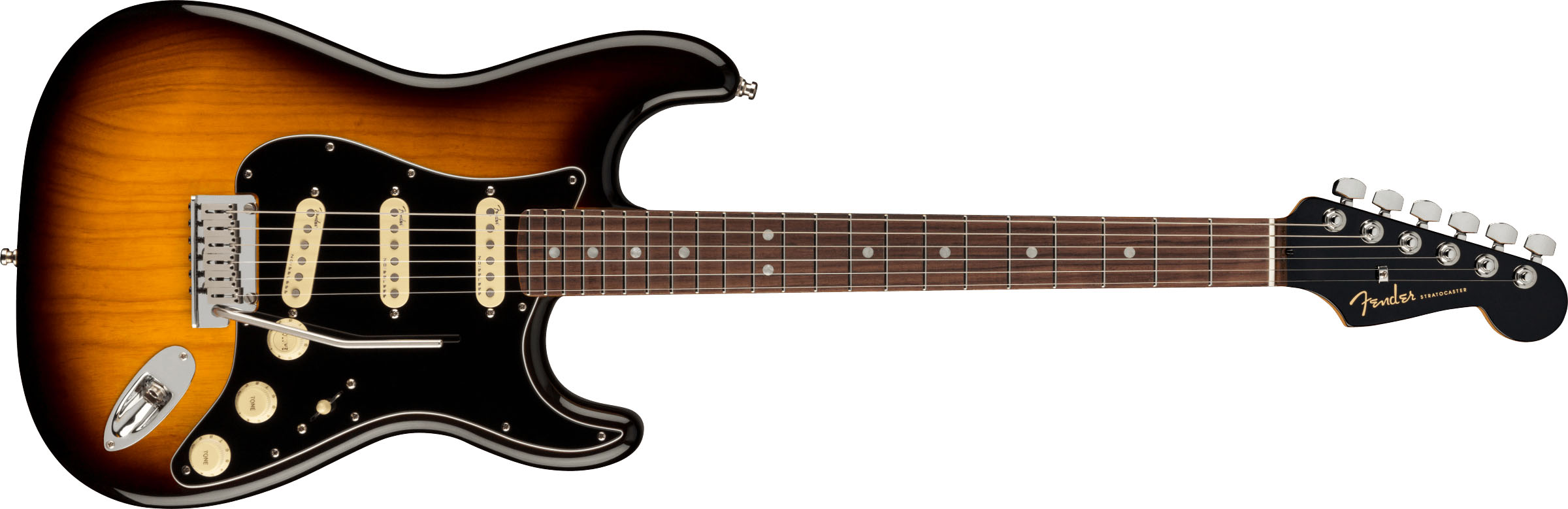 American Ultra Luxe Stratocaster®, Rosewood Fingerboard, 2-Color Sunburst - Image 2