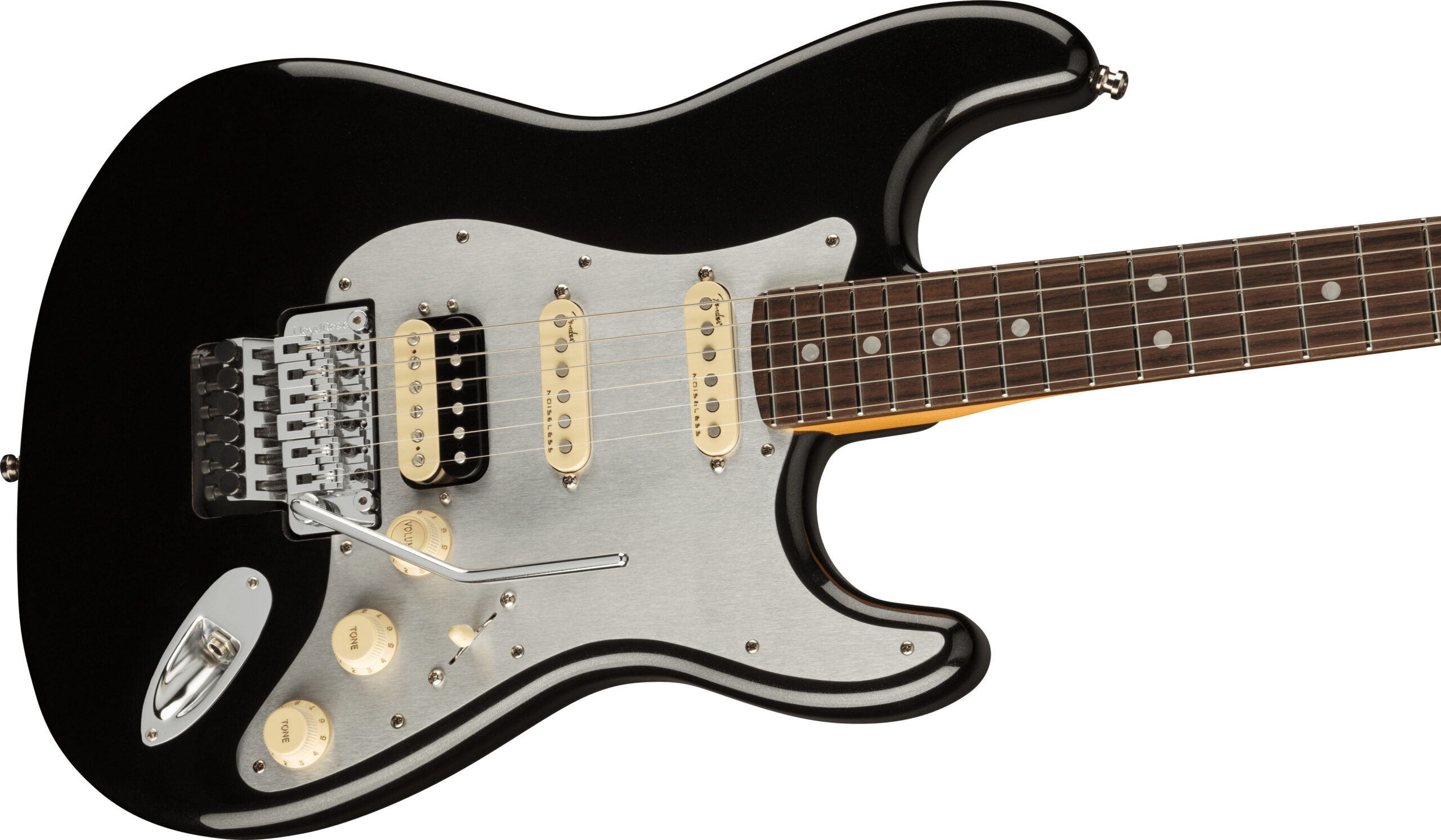 Ultra Luxe Stratocaster® Floyd Rose® HSS, Rosewood Fingerboard, Mystic Black - Image 5