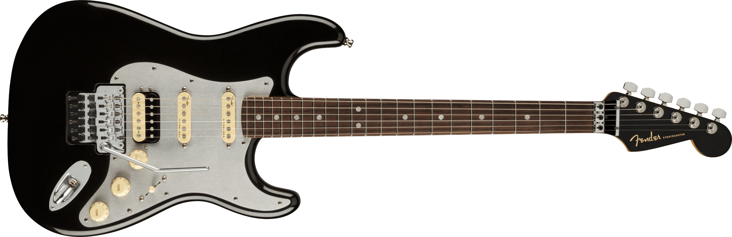 Ultra Luxe Stratocaster® Floyd Rose® HSS, Rosewood Fingerboard, Mystic Black - Image 2