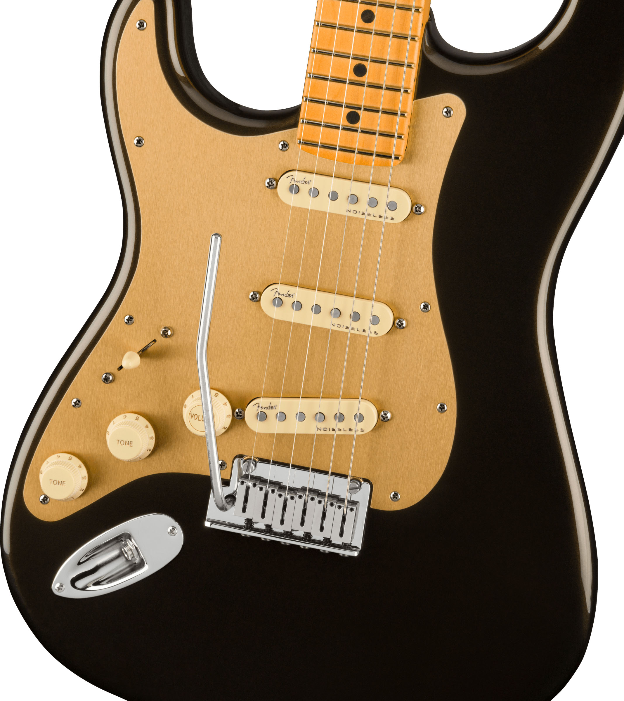 American Ultra Stratocaster® Left-Hand, Maple Fingerboard, Texas Tea - Image 4