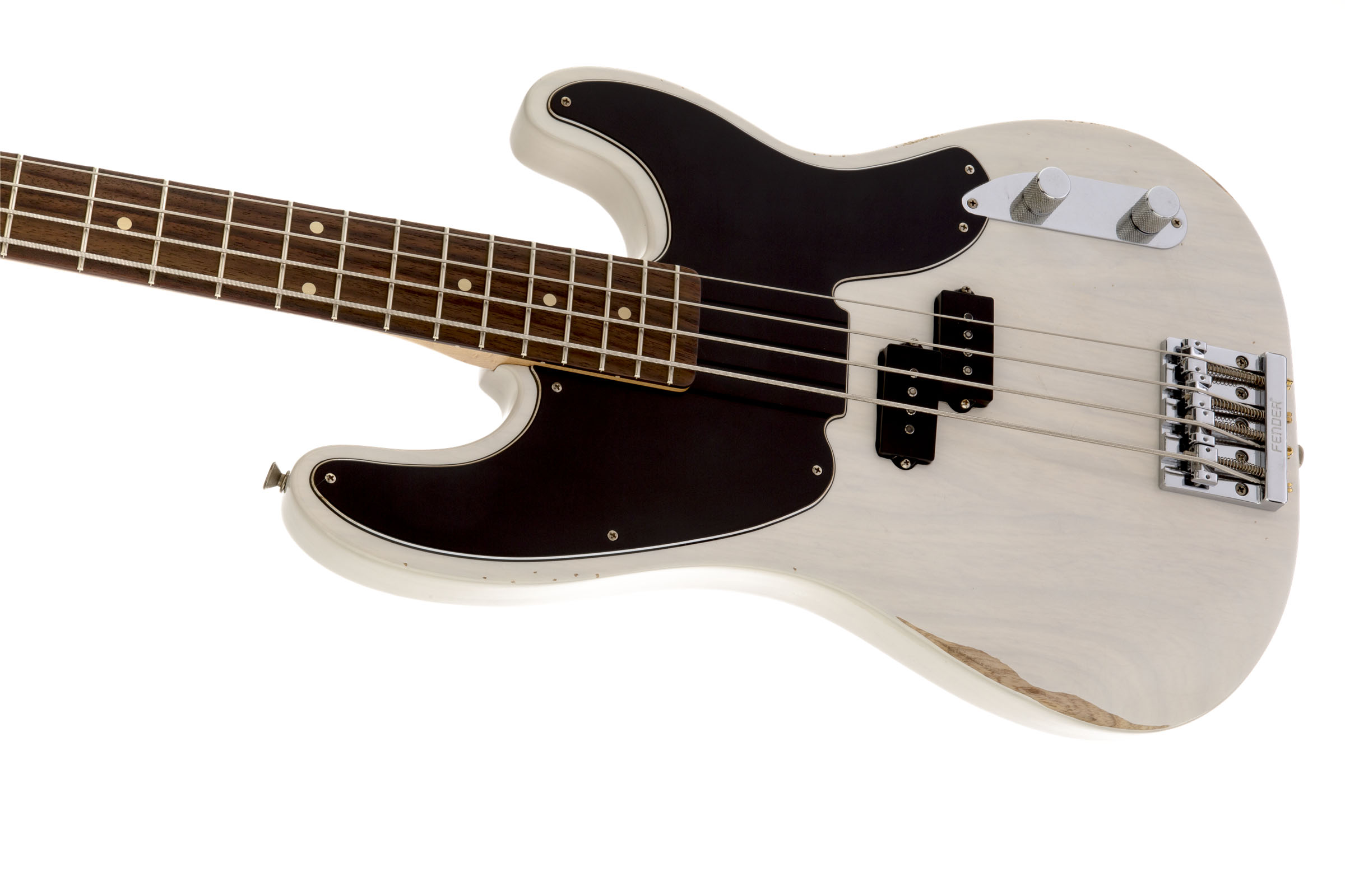 Mike Dirnt Road Worn® Precision Bass®, Rosewood Fingerboard, White Blonde - Image 6