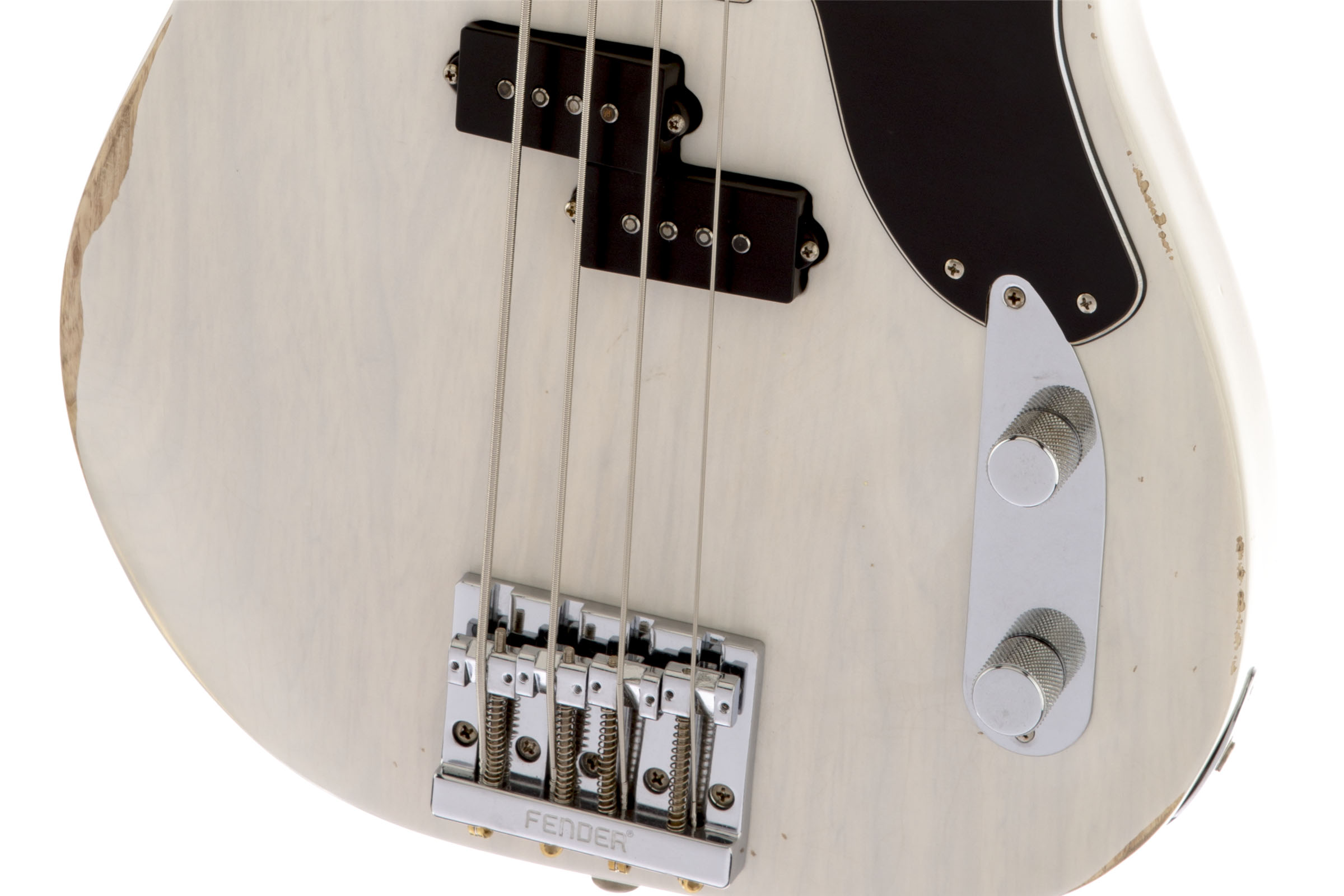 Mike Dirnt Road Worn® Precision Bass®, Rosewood Fingerboard, White Blonde - Image 4