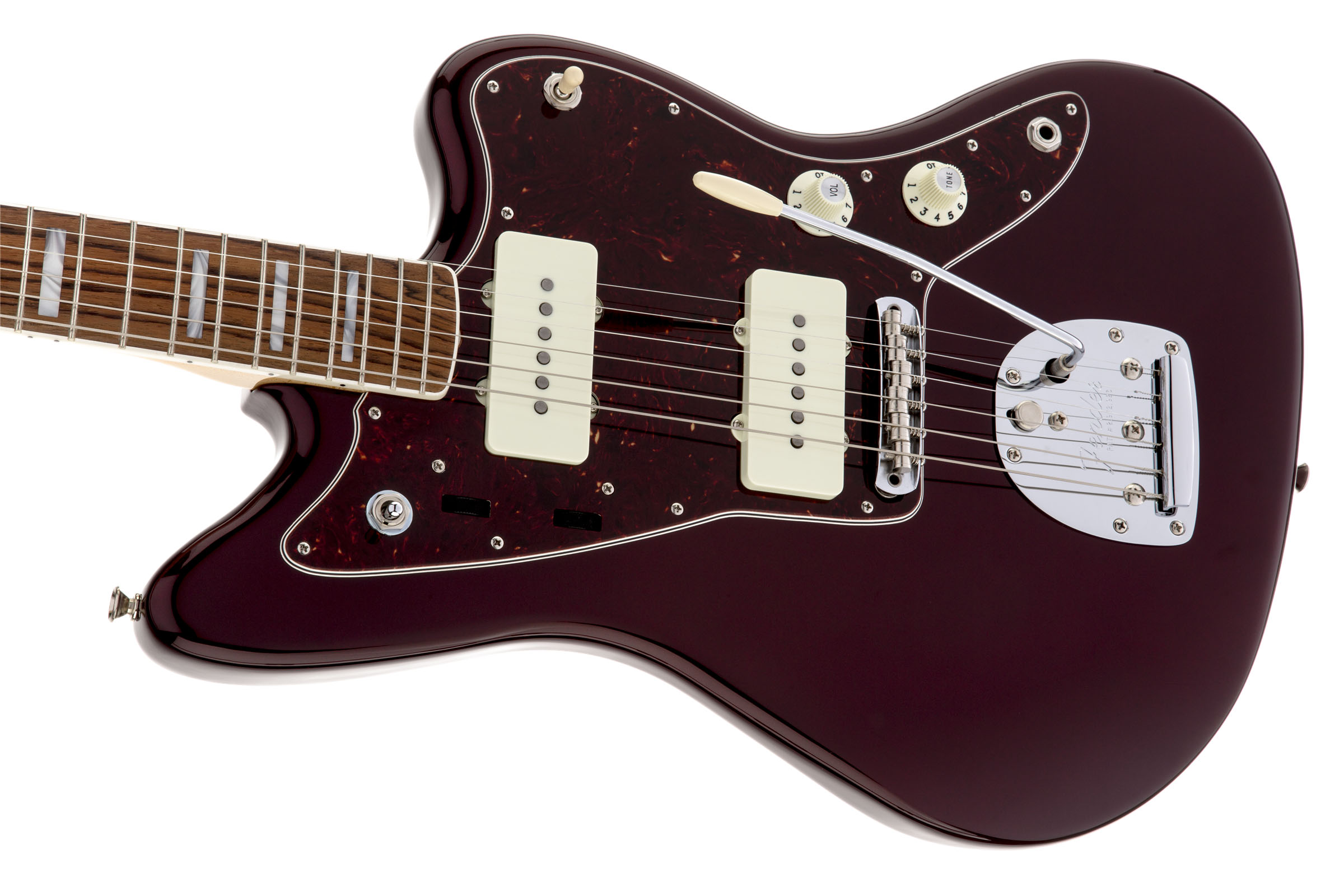 Troy Van Leeuwen Jazzmaster®, Bound Rosewood Fingerboard, Oxblood - Image 6