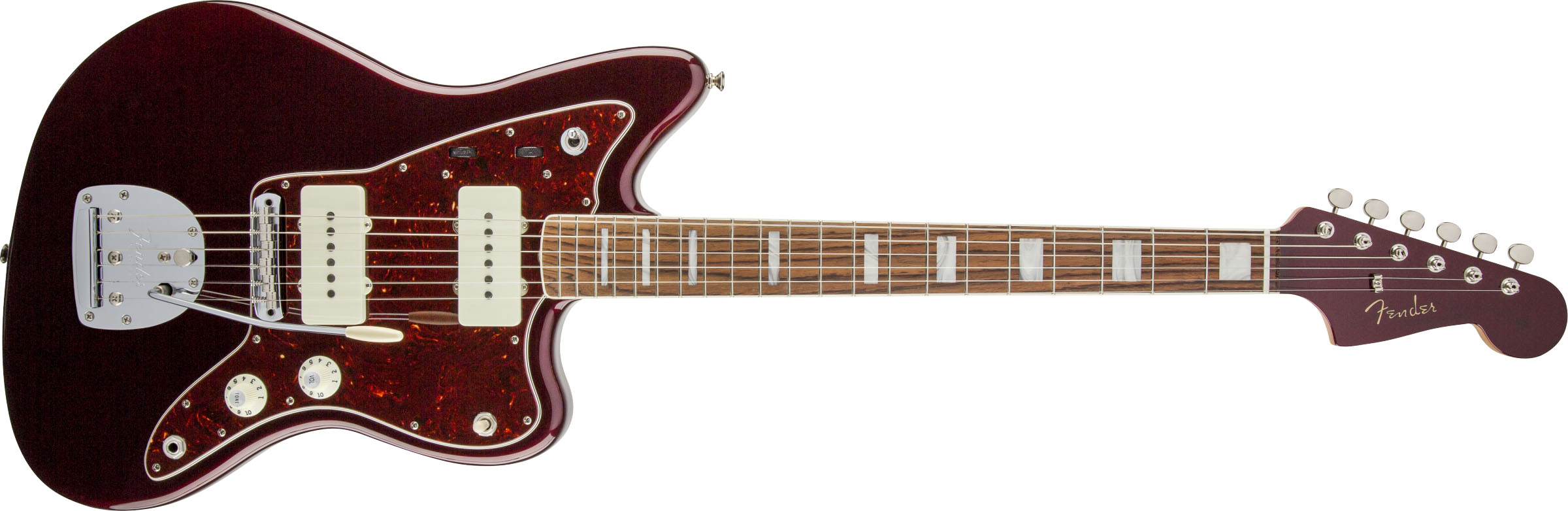 Troy Van Leeuwen Jazzmaster®, Bound Rosewood Fingerboard, Oxblood - Image 2