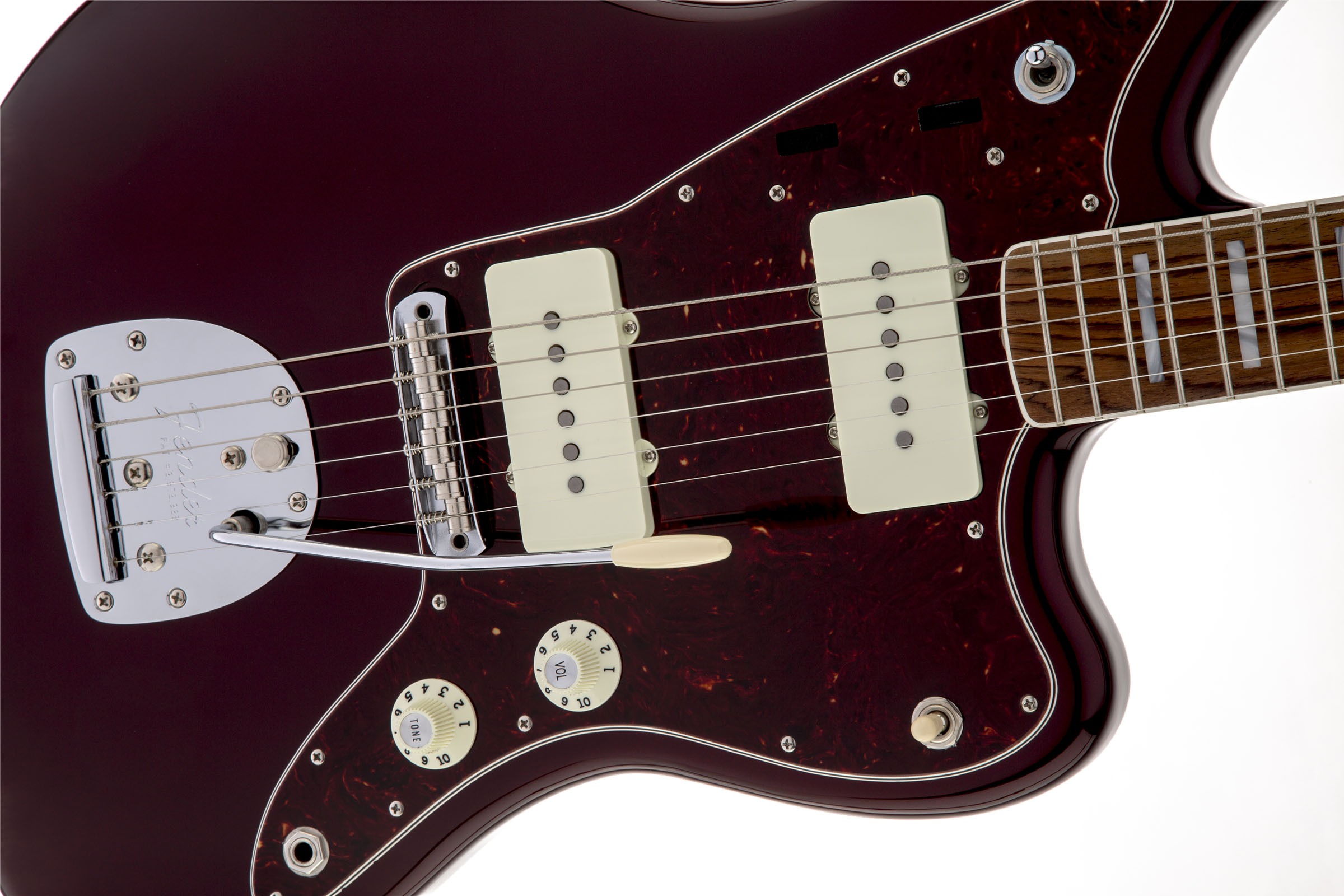 Troy Van Leeuwen Jazzmaster®, Bound Rosewood Fingerboard, Oxblood - Image 4