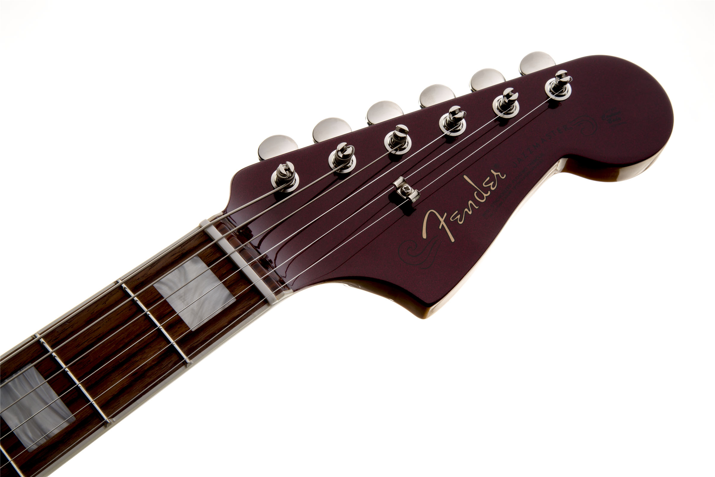Troy Van Leeuwen Jazzmaster®, Bound Rosewood Fingerboard, Oxblood - Image 7