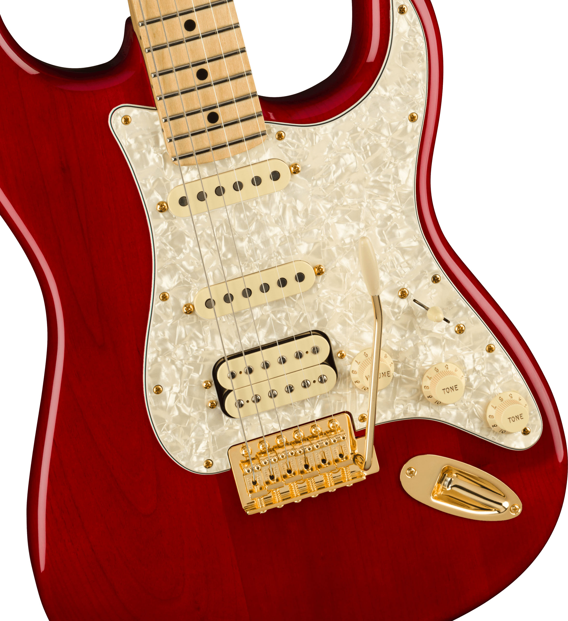 Tash Sultana Stratocaster®, Maple Fingerboard, Transparent Cherry - Image 4