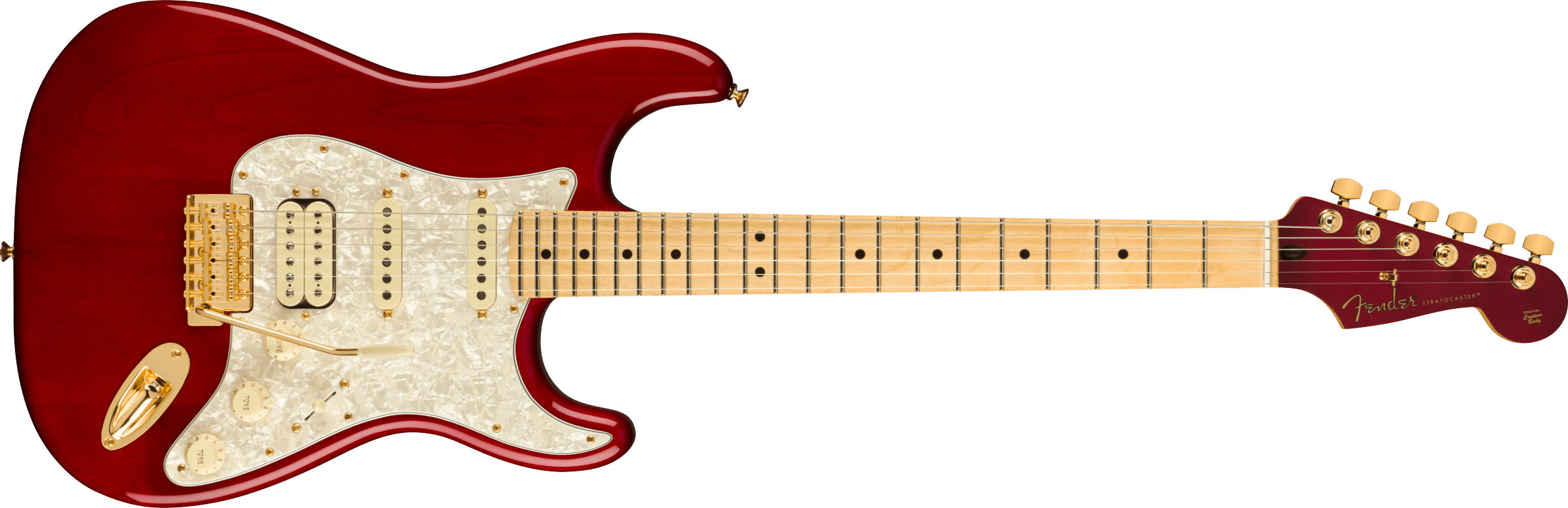 Tash Sultana Stratocaster®, Maple Fingerboard, Transparent Cherry - Image 2
