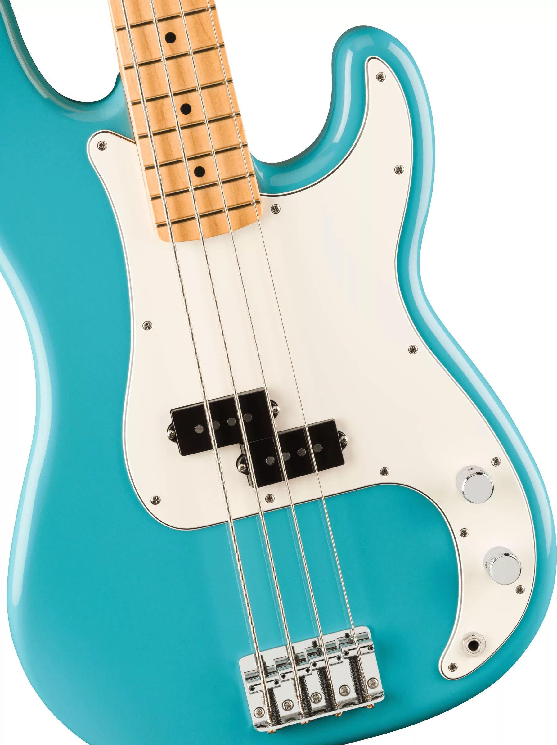 Fender Player II Precision Bass® Bass Guitar, Maple Fingerboard - Aquatone Blue - Image 3