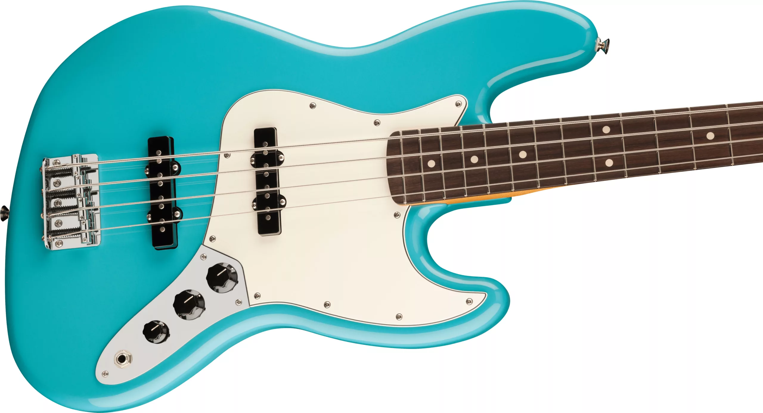 Fender Player II Jazz Bass® Bass Guitar, Rosewood Fingerboard - Aquatone Blue - Image 4