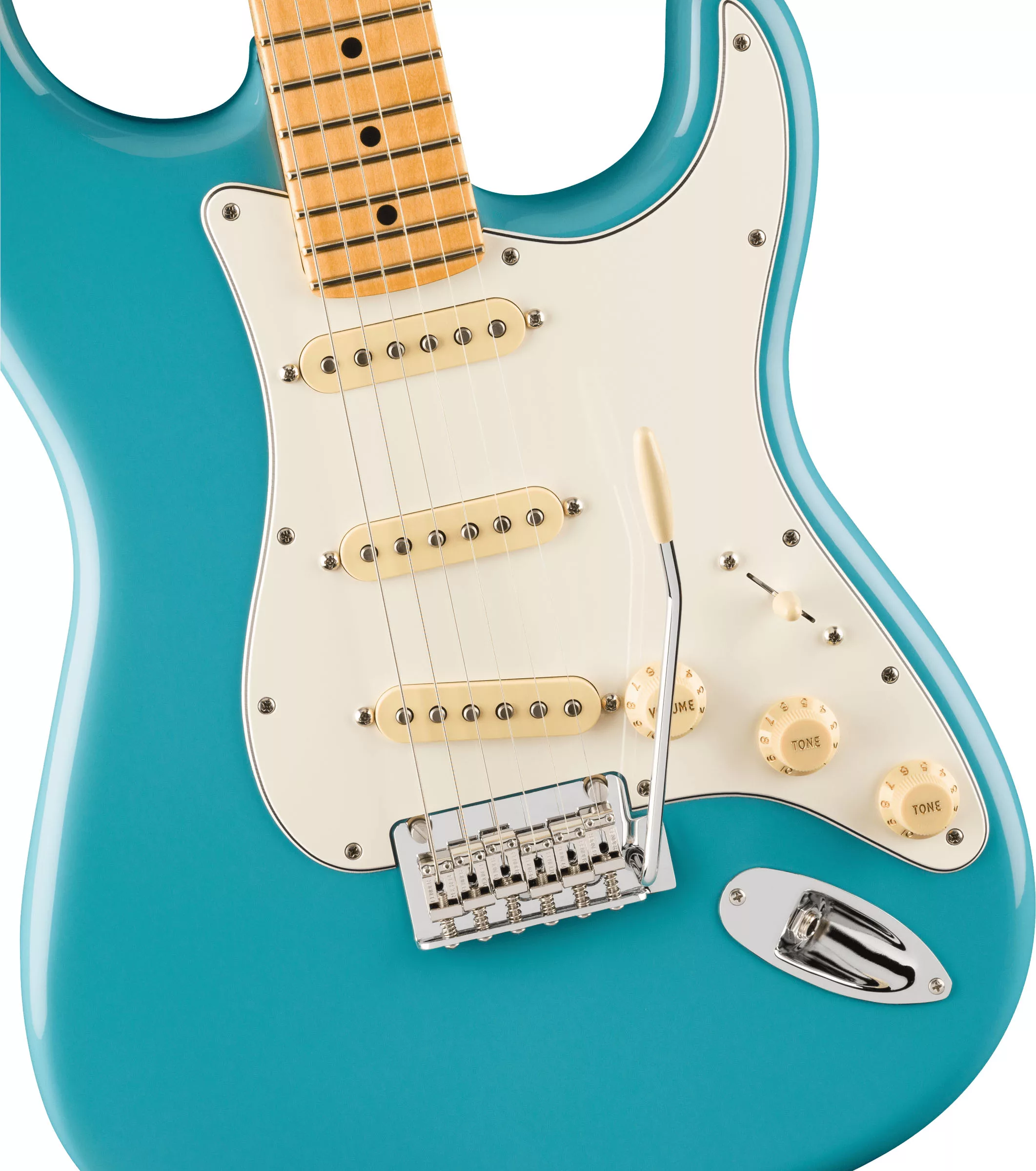 Fender Player II Stratocaster® Electric Guitar, Maple Fingerboard - Aquatone Blue - Image 3