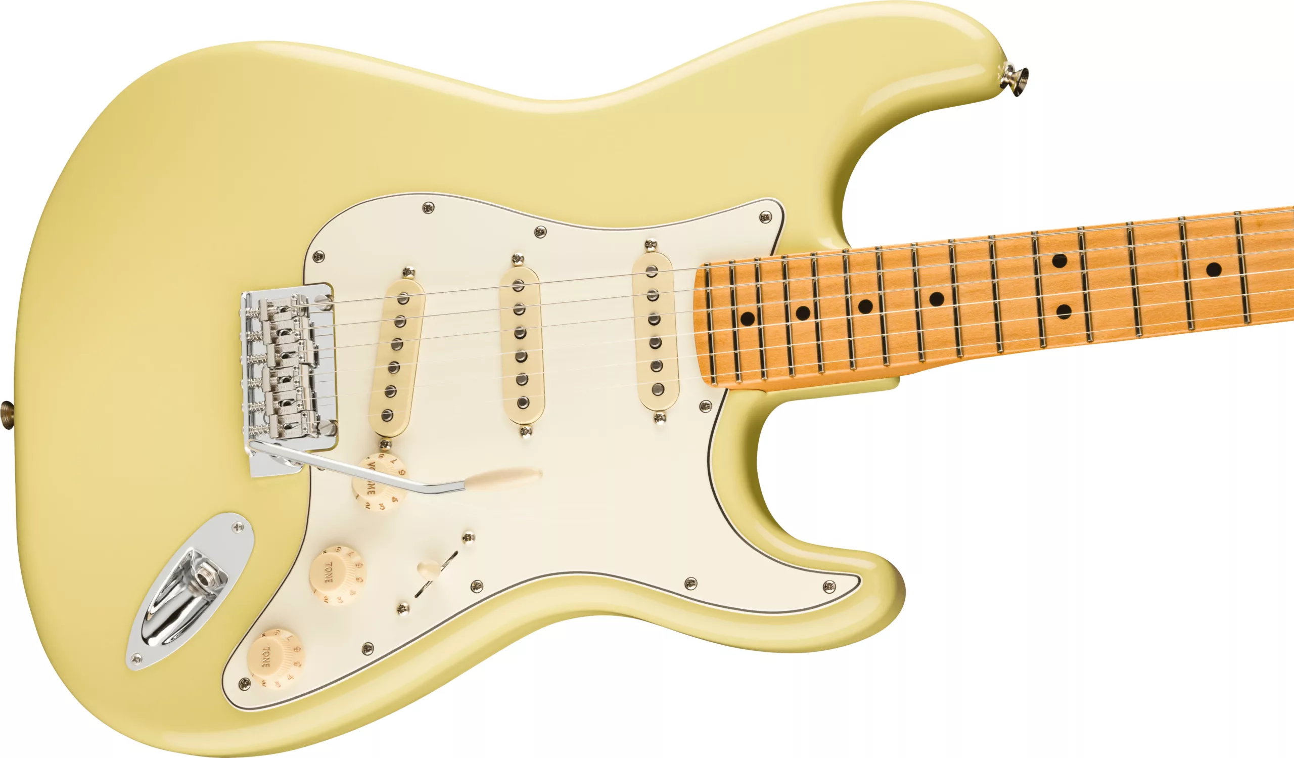 Fender Player II Stratocaster® Electric Guitar, Maple Fingerboard - Hialeah Yellow - Image 4