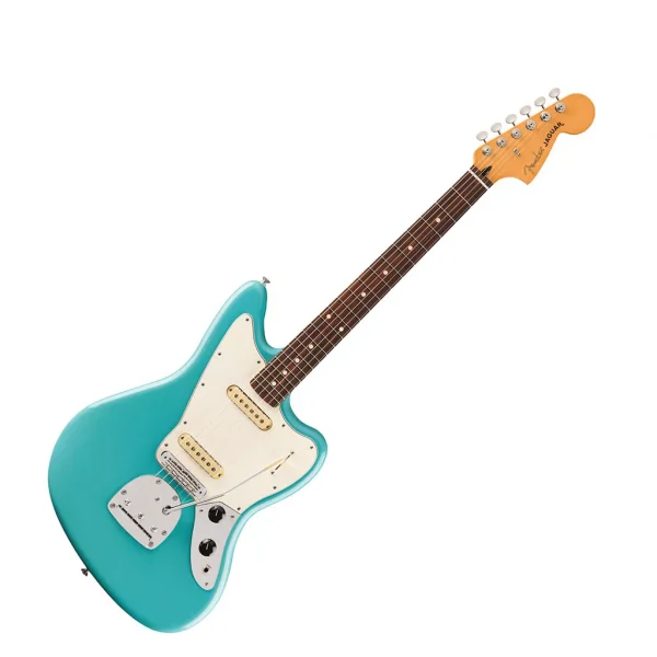 Fender Player II Jaguar® Electric Guitar, Rosewood Fingerboard - Aquatone Blue - Image 2