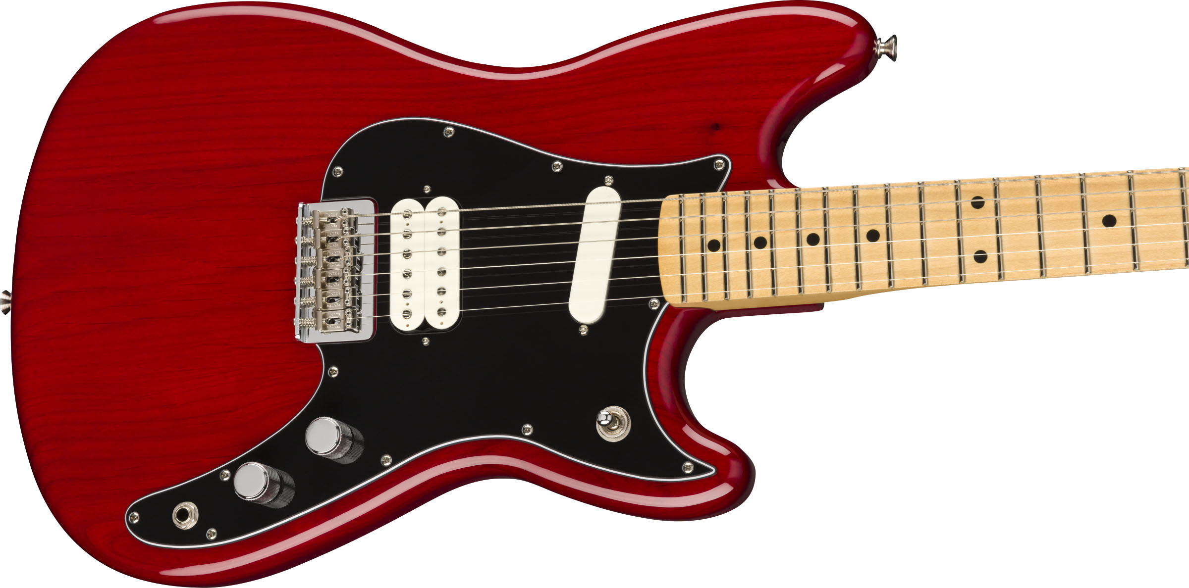 Player Duo-Sonic™ HS, Maple Fingerboard, Crimson Red Transparent - Image 5