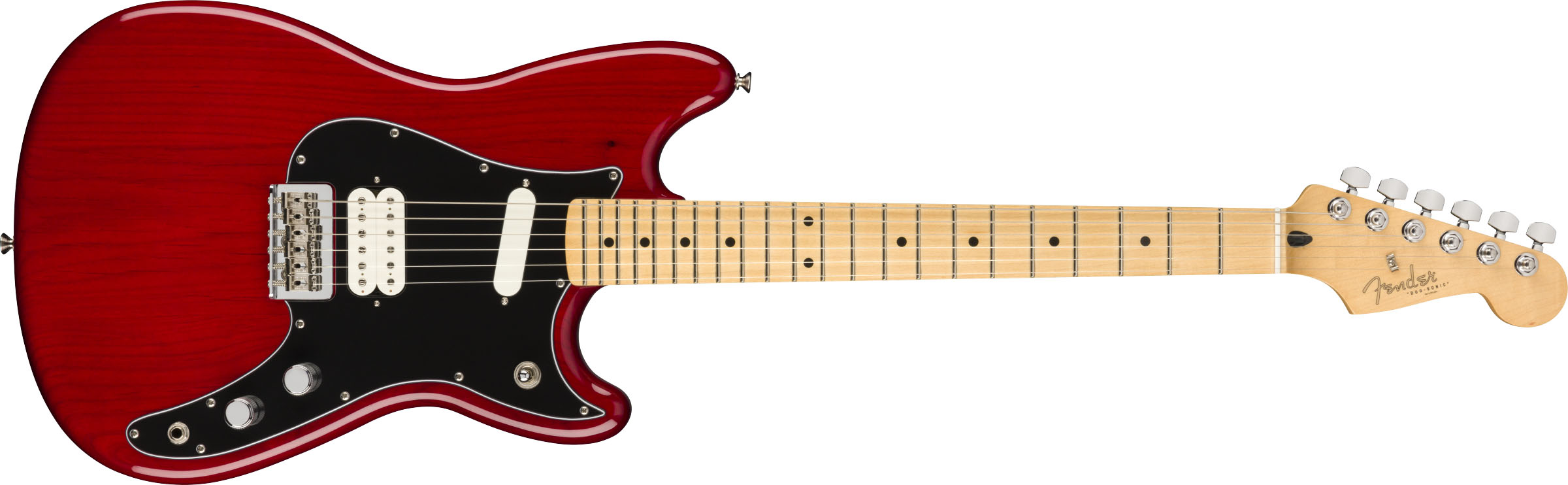 Player Duo-Sonic™ HS, Maple Fingerboard, Crimson Red Transparent - Image 2
