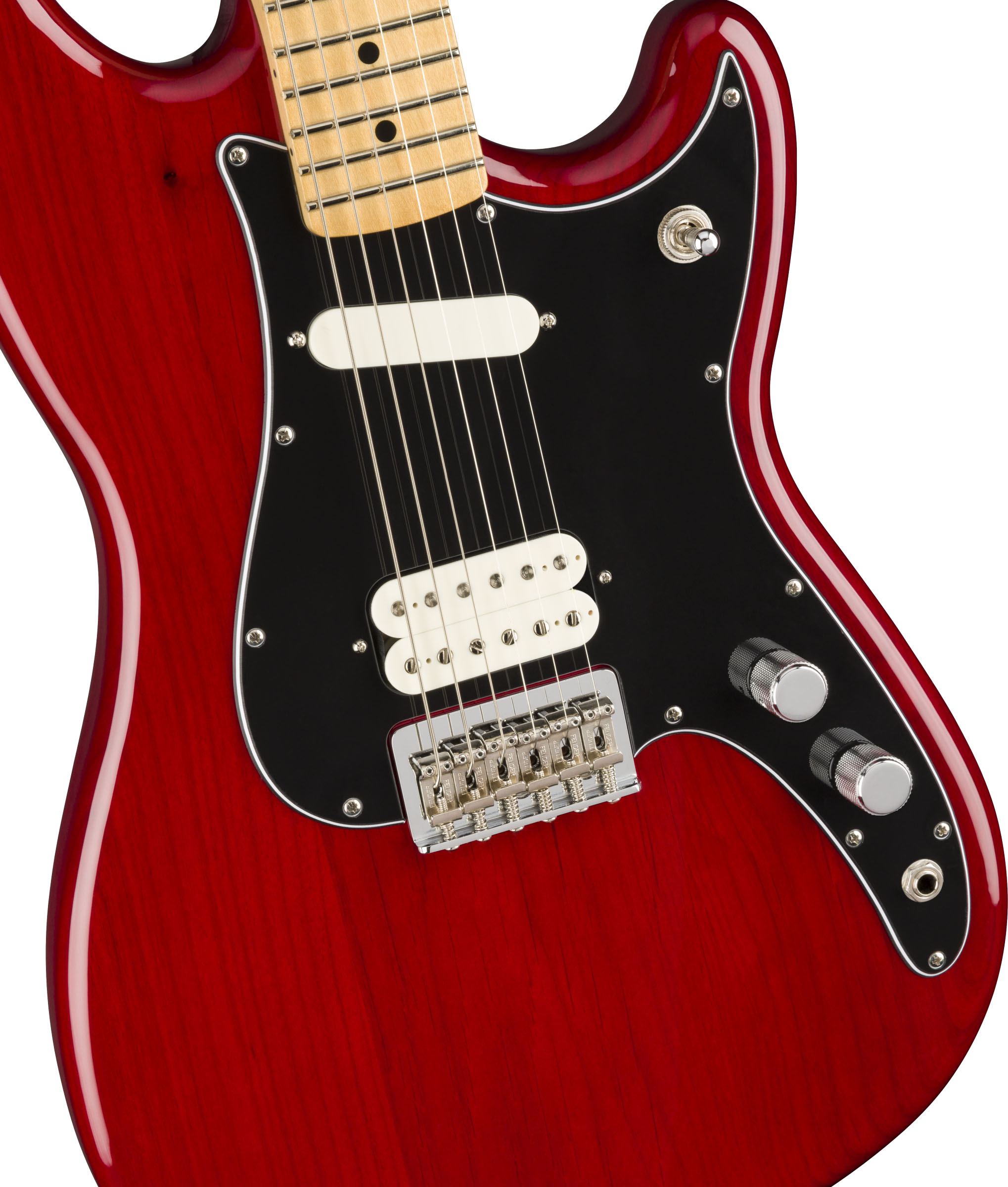 Player Duo-Sonic™ HS, Maple Fingerboard, Crimson Red Transparent - Image 4