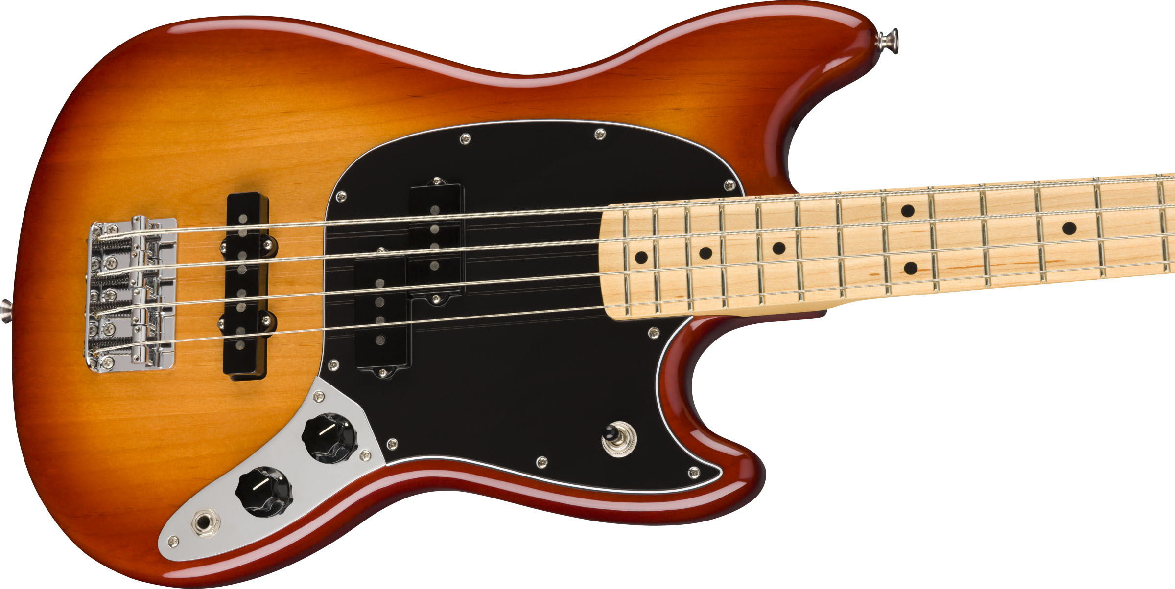Player Mustang® Bass PJ, Maple Fingerboard, Sienna Sunburst - Image 5