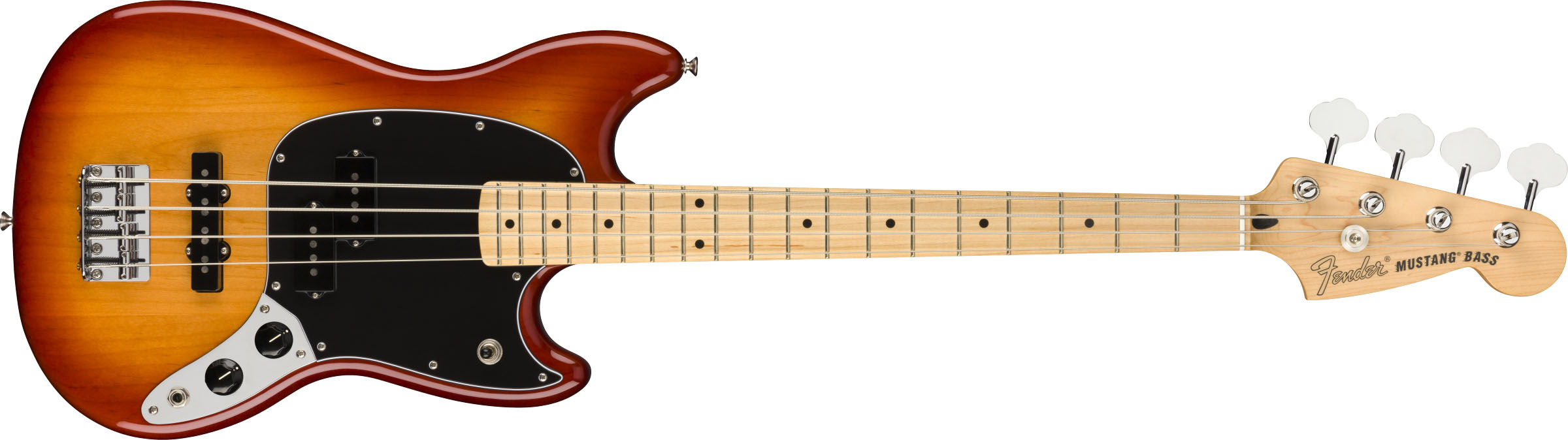 Player Mustang® Bass PJ, Maple Fingerboard, Sienna Sunburst - Image 2