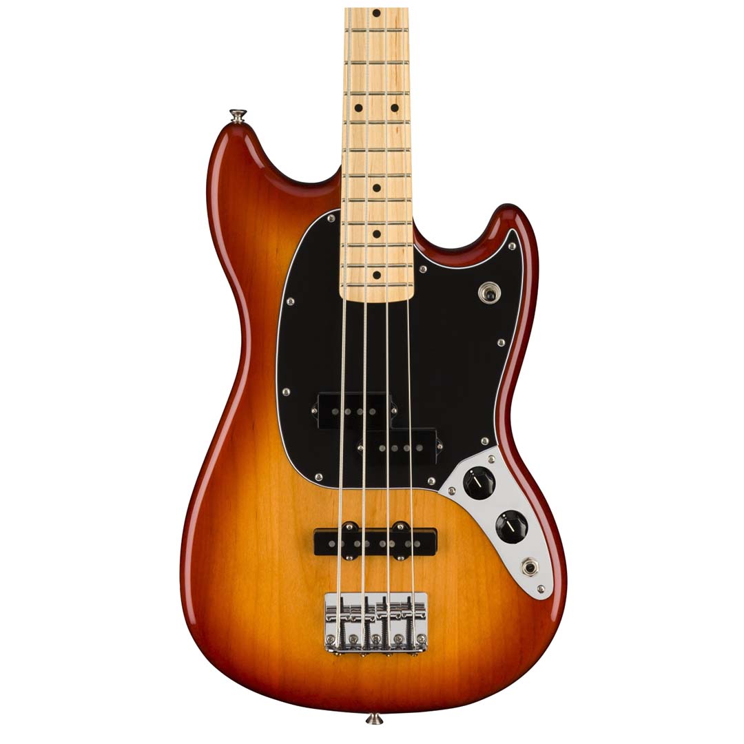 Player Mustang® Bass PJ, Maple Fingerboard, Sienna Sunburst