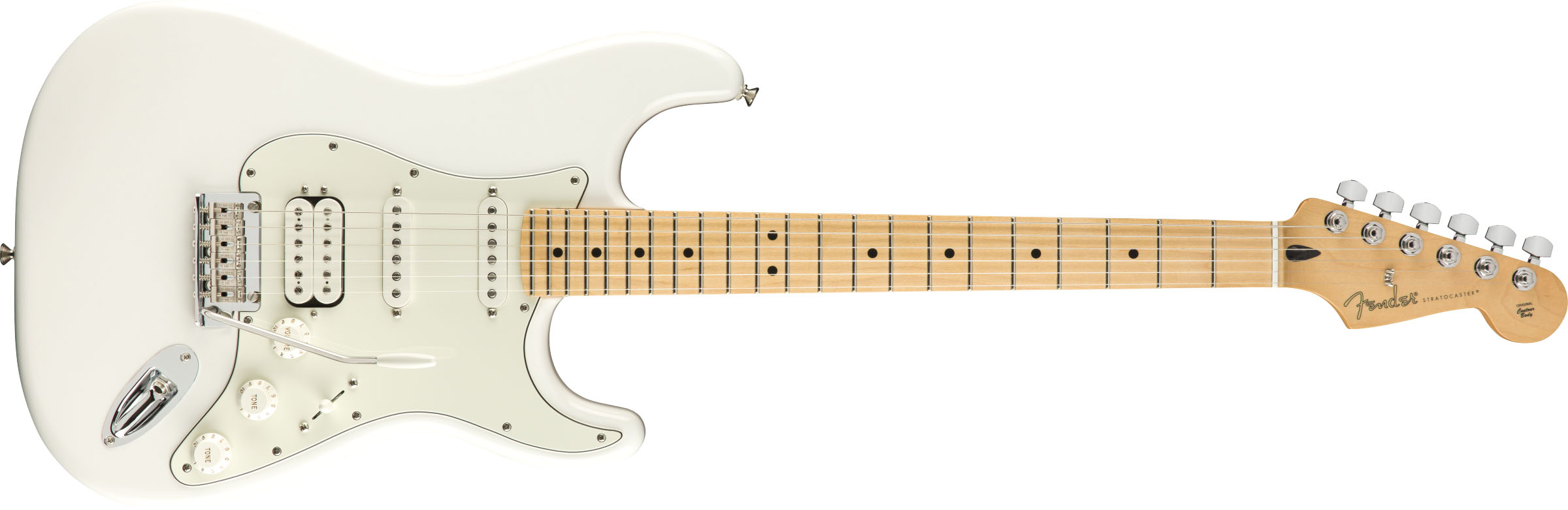 Player Stratocaster® HSS, Maple Fingerboard, Polar White - Image 2