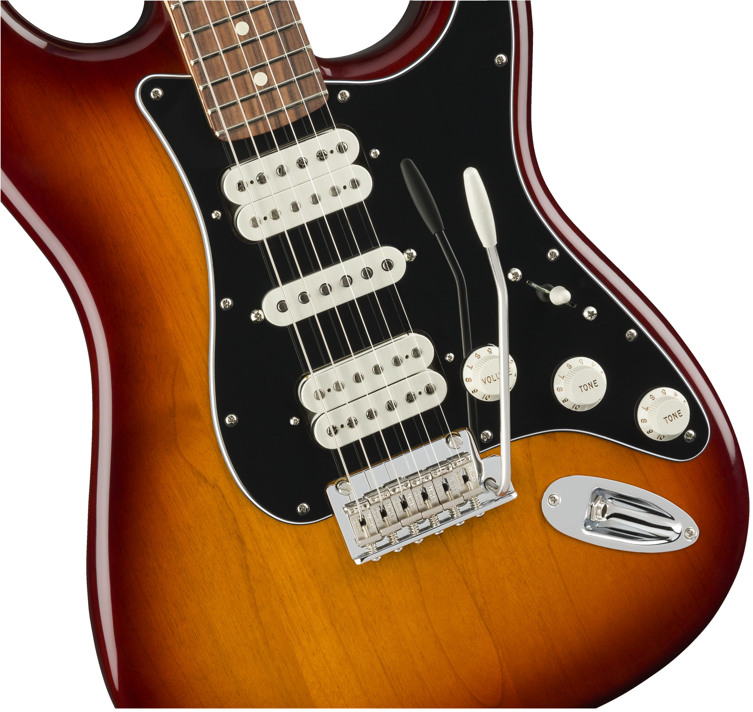 Player Stratocaster® HSH, Pau Ferro Fingerboard, Tobacco Sunburst - Image 4