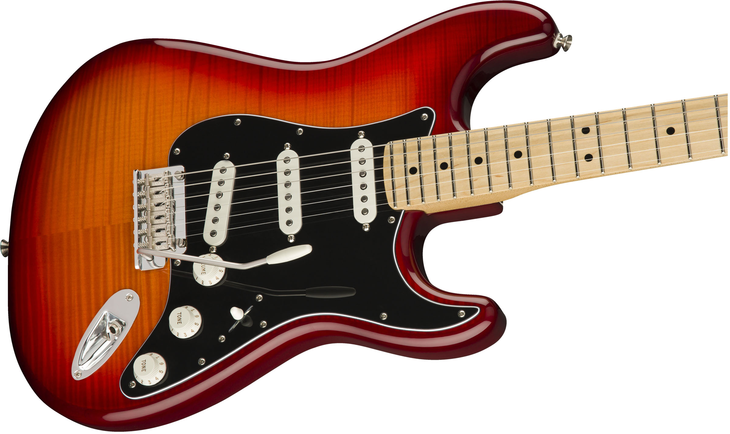 Player Stratocaster® Plus Top, Maple Fingerboard, Aged Cherry Burst - Image 5