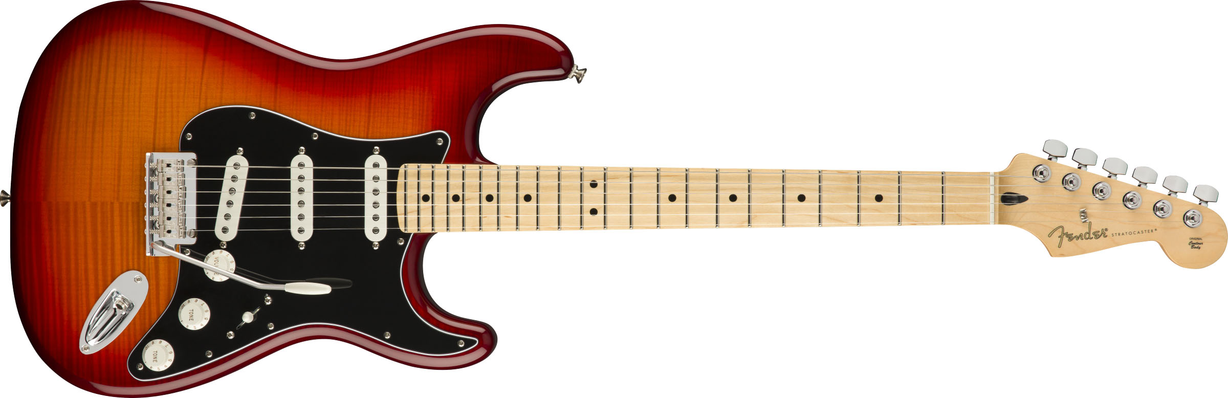 Player Stratocaster® Plus Top, Maple Fingerboard, Aged Cherry Burst - Image 2