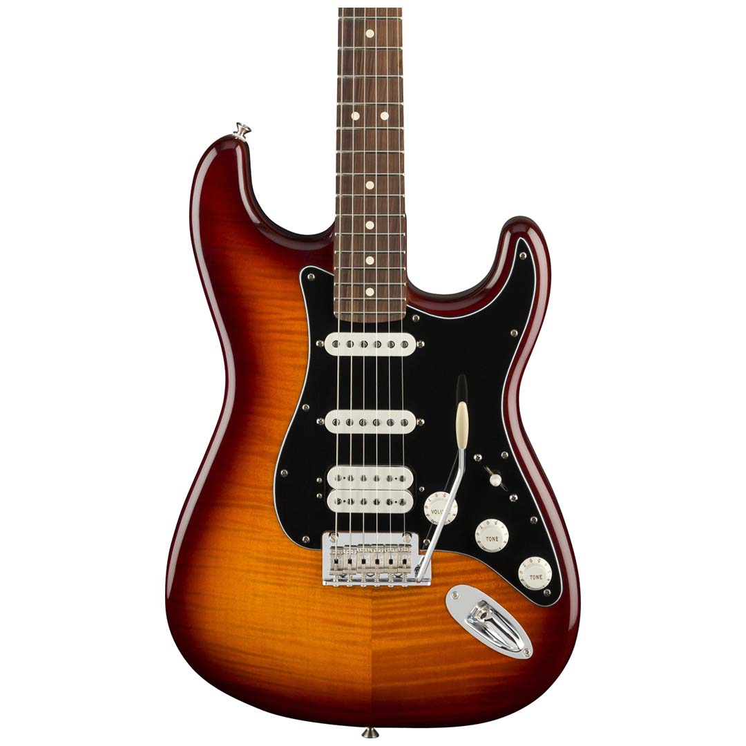 Player Stratocaster® HSS Plus Top, Pau Ferro Fingerboard, Tobacco Sunburst